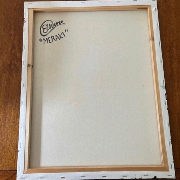 “Meraki” 16x20” Abstract Canvas Painting - Picture 2 of 4